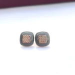 charcoal luxe studs
