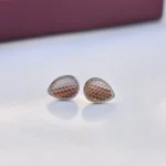 honeydew teardrop studs earrings