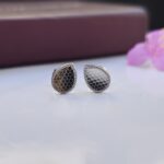 honeydew teardrop studs earrings