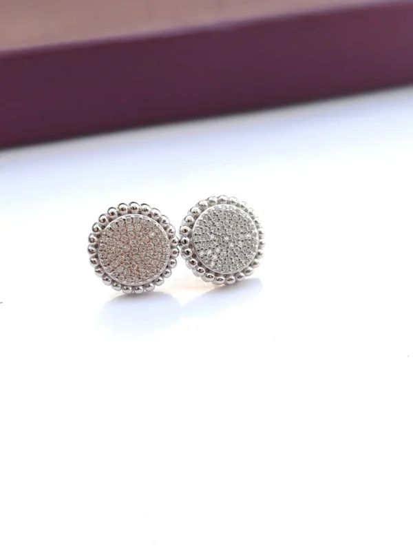 pave disc studs