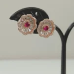 rubby blossom earing 1