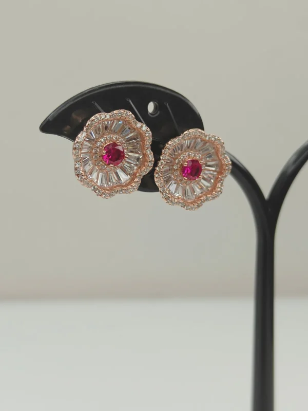 rubby blossom earing 1