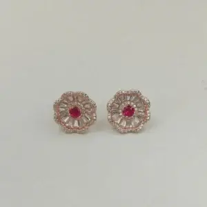 ruby blossom earring 2