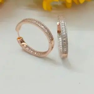 sarkle pave hoops