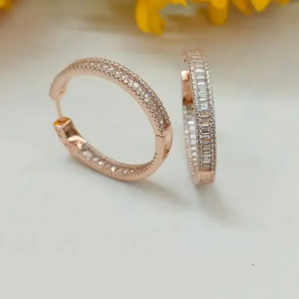 sarkle pave hoops