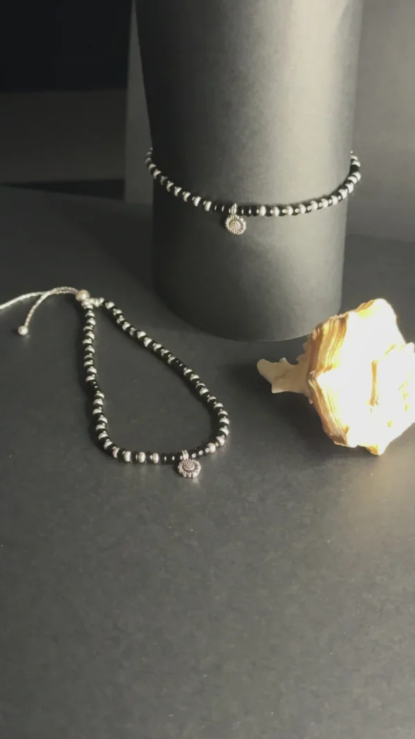sunburst charm beaded anklet video