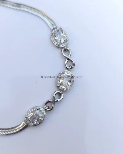 Eternal grace bracelet in 925 sterling silver