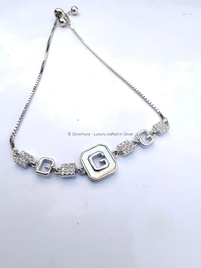 Grace code bracelet in 925 sterling silver with cubic zircon