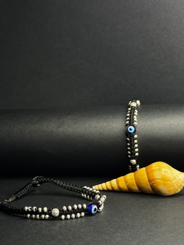 the protective charm anklet double layered