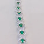 green halo stone bracelet 1