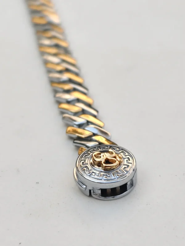 omkar aura dual tone bracelet 1