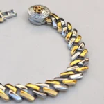 omkar aura dual tone bracelet