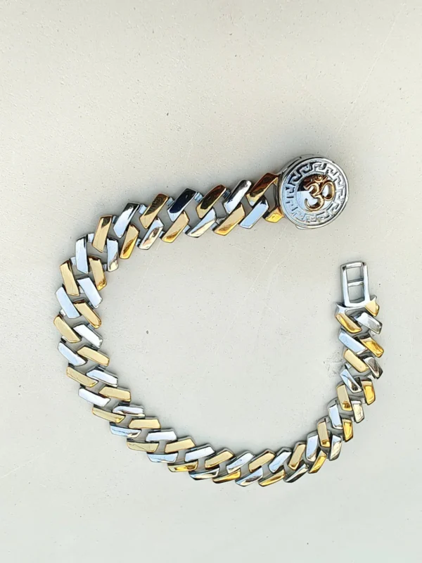 omkar aura dual tone bracelet 2