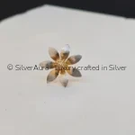 Rajshree Pushp silver flower, close-up petal detail