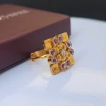 rajwada ruby square ring 1