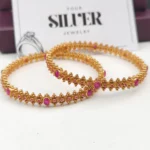 ruby heritage silver bangles