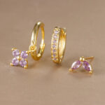 3pcs flower drop and dangle earring