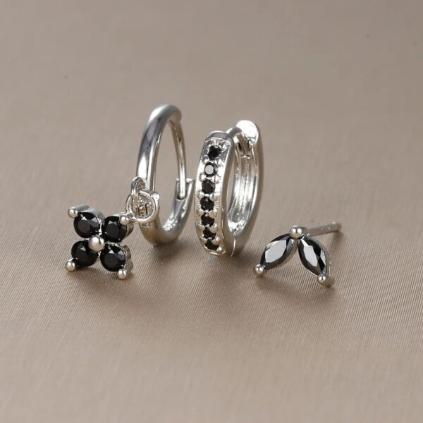 3pcs flower drop and dangle earring