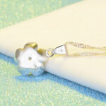 925 sterling silver cherry blossom pendant necklace