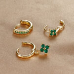 3pcs flower drop and dangle earring