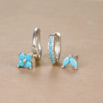3pcs flower drop and dangle earring