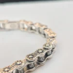 warrior crest silver bracelet 1