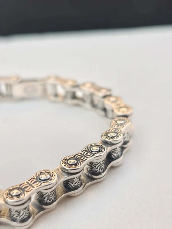 warrior crest silver bracelet 1