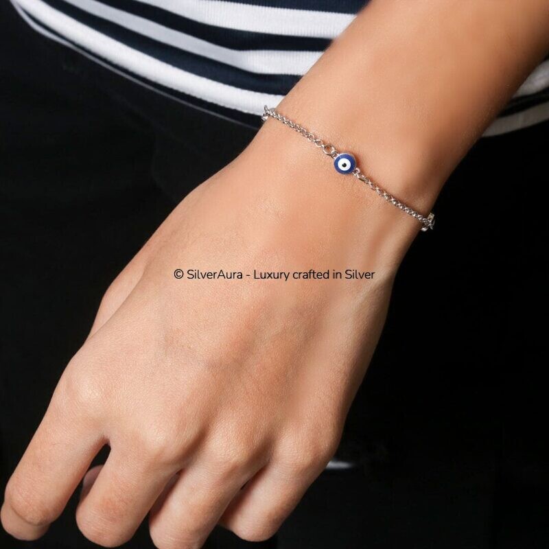 Evil eye bracelet, front view