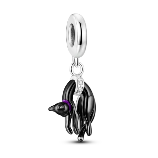 charming 925 silver persian cat charms