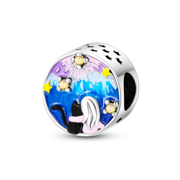 charming 925 silver persian cat charms