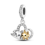 charming 925 silver persian cat charms