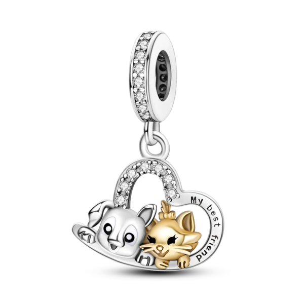 charming 925 silver persian cat charms