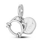 charming 925 silver persian cat charms