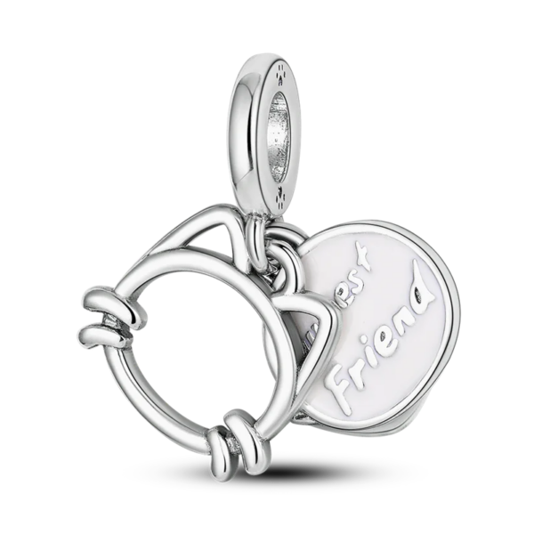 charming 925 silver persian cat charms