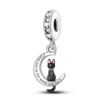 charming 925 silver persian cat charms