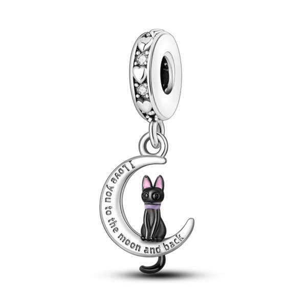 charming 925 silver persian cat charms
