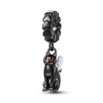 charming 925 silver persian cat charms