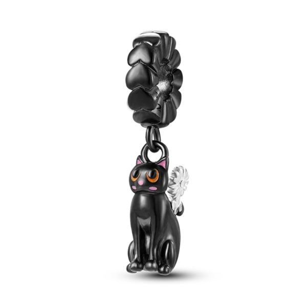 charming 925 silver persian cat charms