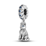 charming 925 silver persian cat charms