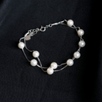 double line pearl bracelet