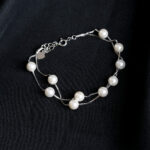 double line pearl bracelet