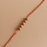 rudraksha silver rakhi