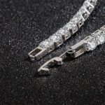 s925 sterling silver zirconia tennis ball bracelet