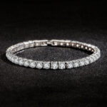 s925 sterling silver zirconia tennis ball bracelet