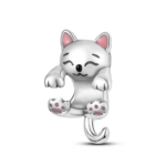 charming 925 silver persian cat charms