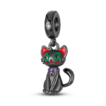 charming 925 silver persian cat charms