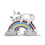 charming 925 silver persian cat charms