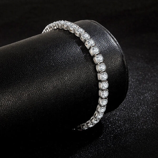 s925 sterling silver zirconia tennis ball bracelet