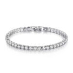 s925 sterling silver zirconia tennis ball bracelet