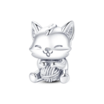 charming 925 silver persian cat charms